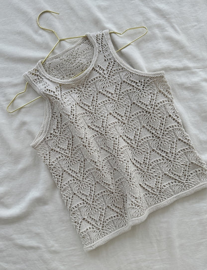 Rodolphe Top Silk Edition | stunning lace pattern made from Pure Silk by Knitting for Olive