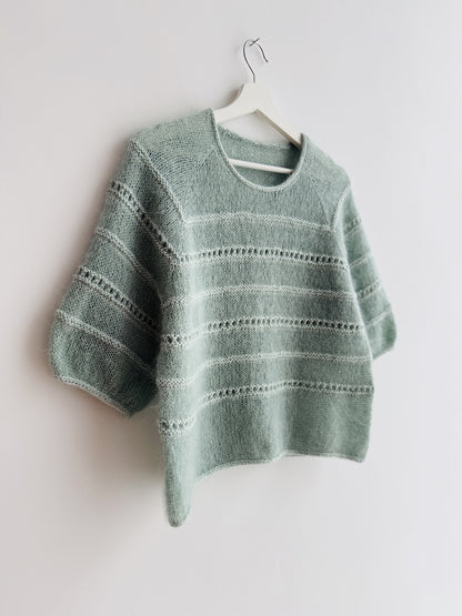 Roni Blouse | delicate stripes made from Edith and Helene by Novita