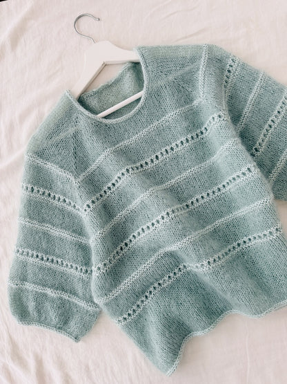 Roni Blouse | delicate stripes made from Edith and Helene by Novita