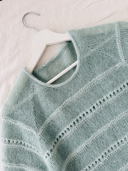 Roni Blouse | delicate stripes made from Edith and Helene by Novita