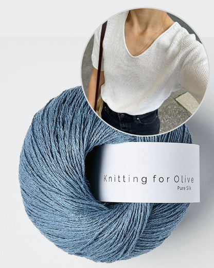 PetiteKnit Kumulus Tee mit Pure Silk von Knitting for Olive 13