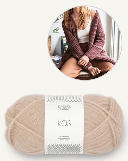 Cozy Jacket | casual in half brioche from Kos by Sandnes Garn