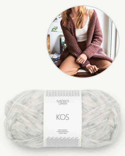 Cozy Jacket | casual in half brioche from Kos by Sandnes Garn