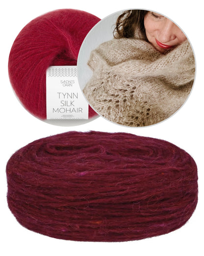 Kuscheltuch von Rabea von gute-garne mit Plötulopi und Tynn Silk Mohair von Sandnes Garn 18