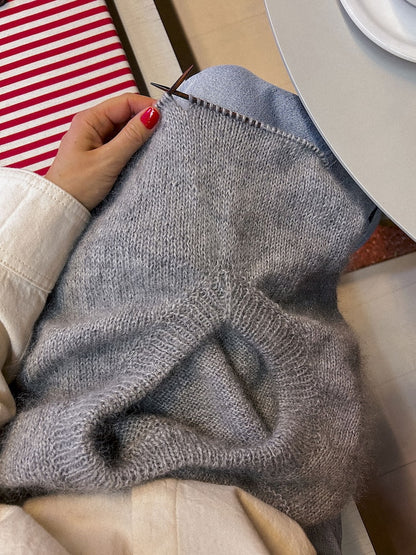Comfort Zone Sweater | super soft and comfortable made from Alpakka Silke and Tynn Silk Mohair by Sandnes Garn