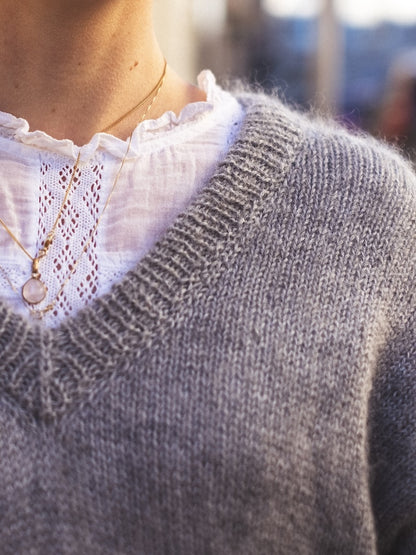 Comfort Zone Sweater | super soft and comfortable made from Alpakka Silke and Tynn Silk Mohair by Sandnes Garn