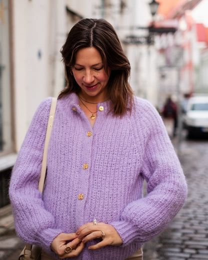 Daydreamer Cardigan | soft und leicht aus Borstet Alpakka und Tynn Silk Mohair