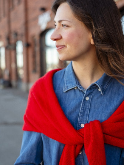 One More Row Tørklæde | super nem i Cashmere fra Sandnes Garn
