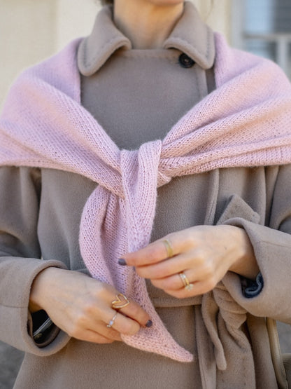One More Row Tørklæde | super nem i Cashmere fra Sandnes Garn