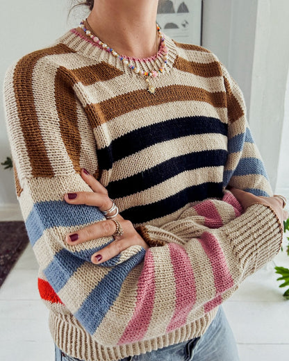 Stripe Hype Sweater | Streifenliebe aus Double Sunday von Sandnes Garn