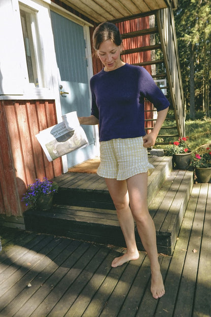 Vanilla Chilla Tee Light | lätt baströja i Tynn Line från Sandnes Garn