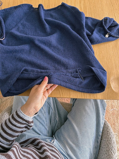 Vanilla Chilla Tee Light | lätt baströja i Tynn Line från Sandnes Garn