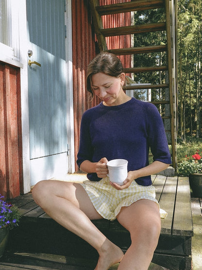 Vanilla Chilla Tee Light | lätt baströja i Tynn Line från Sandnes Garn