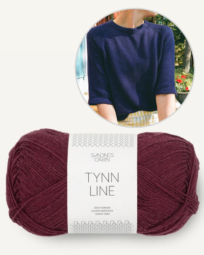 Vanilla Chilla Tee Light | lätt baströja i Tynn Line från Sandnes Garn