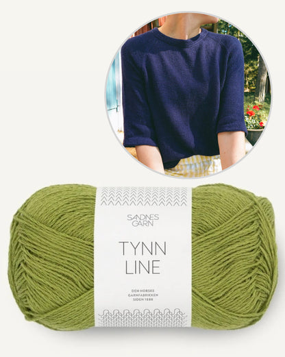 Vanilla Chilla Tee Light | lätt baströja i Tynn Line från Sandnes Garn
