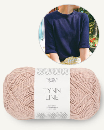 Vanilla Chilla Tee Light | lätt baströja i Tynn Line från Sandnes Garn