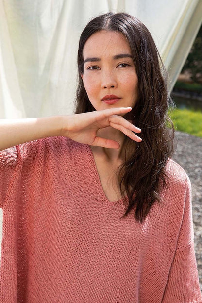 Oversize Summer Pullover | airy and loose made from Crealino by Lang Yarns