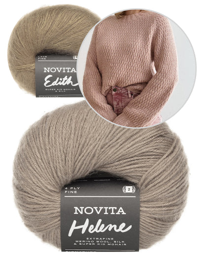 Laurenz Sweater | fint mønster i Helene og Edith fra Novita