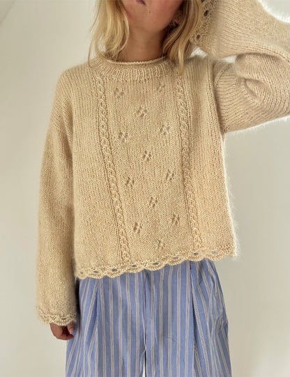 Clover svetr | lehký a hebký z příze Ballerina Chunky Mohair od Sandnes Garn