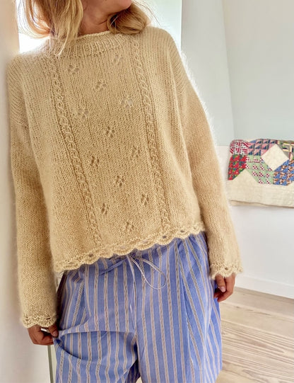 Clover svetr | lehký a hebký z příze Ballerina Chunky Mohair od Sandnes Garn