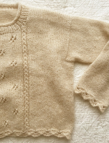 Clover svetr | lehký a hebký z příze Ballerina Chunky Mohair od Sandnes Garn