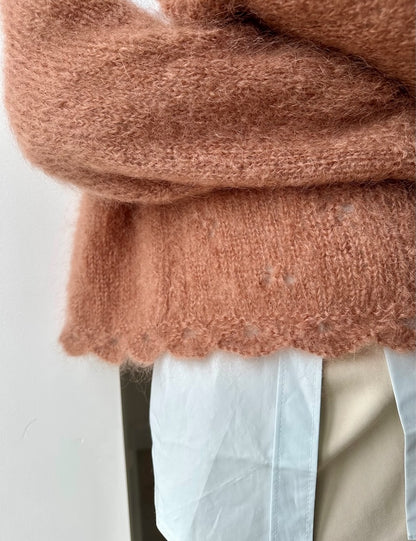 Clover svetr | lehký a hebký z příze Ballerina Chunky Mohair od Sandnes Garn