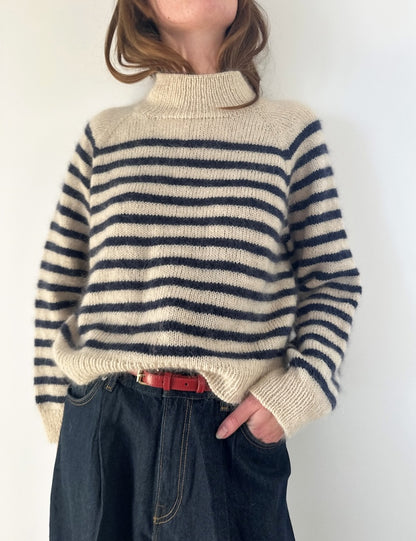 Malo Sweater | maritime stripes made from Sunday and Tynn Silk Mohair by Sandnes Garn