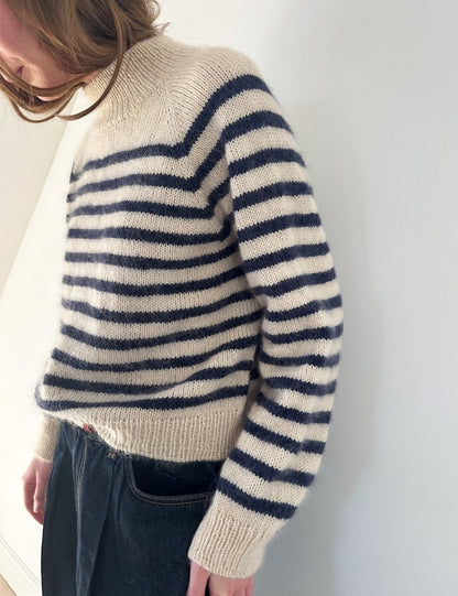 Malo Sweater | maritime stripes made from Sunday and Tynn Silk Mohair by Sandnes Garn