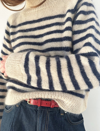 Malo Sweater | maritime stripes made from Sunday and Tynn Silk Mohair by Sandnes Garn