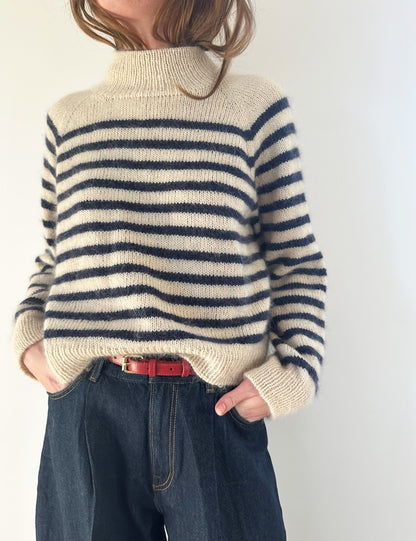 Malo Sweater | maritime stripes made from Sunday and Tynn Silk Mohair by Sandnes Garn