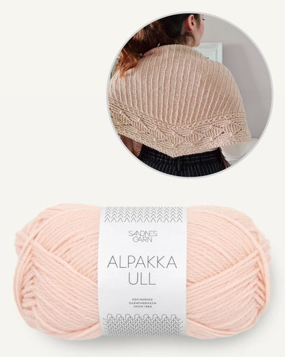 Lettie Tuch | motif graphique en Alpaca Ull de Sandnes Garn