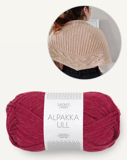 Lettie Tuch | motif graphique en Alpaca Ull de Sandnes Garn