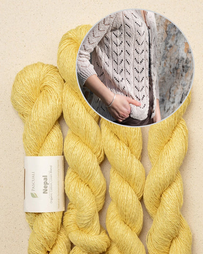 Light Drift Cardigan | airy lace pattern made from Nepal by Pascuali