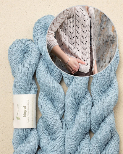 Light Drift Cardigan | airy lace pattern made from Nepal by Pascuali