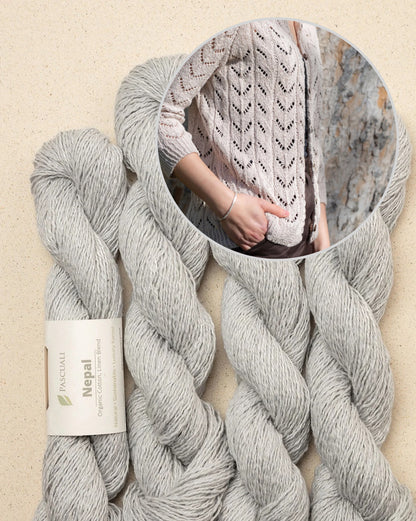 Light Drift Cardigan | airy lace pattern made from Nepal by Pascuali