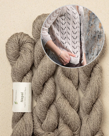 Light Drift Cardigan | airy lace pattern made from Nepal by Pascuali