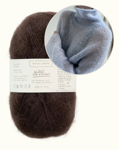 Light Loop High Neck | kevyt ja rento, valmistettu Le Petit Silk & Mohair -langasta, Biches & Bûches