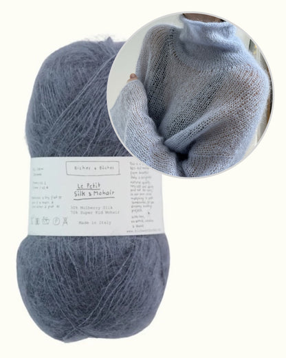 Light Loop High Neck | kevyt ja rento, valmistettu Le Petit Silk & Mohair -langasta, Biches & Bûches