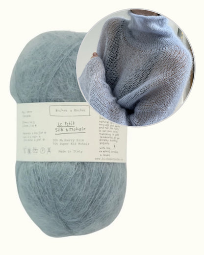 Light Loop High Neck | kevyt ja rento, valmistettu Le Petit Silk & Mohair -langasta, Biches & Bûches