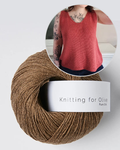 Liserne Top | fine A-line made of Pure Silk by Knitting for Olive
