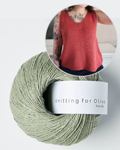 Liserne Top | fine A-line made of Pure Silk by Knitting for Olive