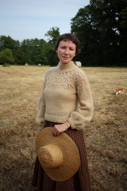 Listopera Sweater | mjuk blus i Le Gros Silk & Mohair från Biches & Bûches