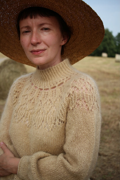 Listopera Sweater | mjuk blus i Le Gros Silk & Mohair från Biches & Bûches