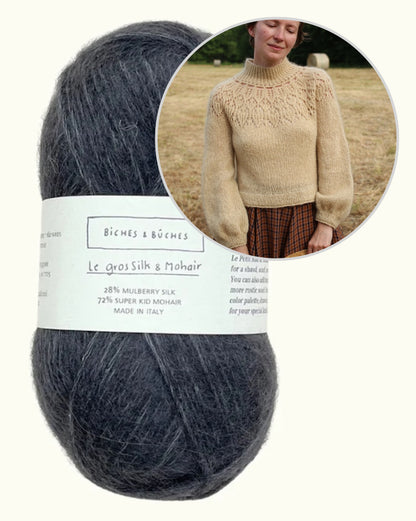 Listopera Sweater | mjuk blus i Le Gros Silk & Mohair från Biches & Bûches