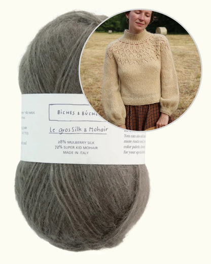 Listopera Sweater | mjuk blus i Le Gros Silk & Mohair från Biches & Bûches