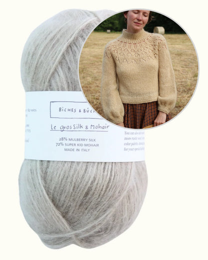 Listopera Sweater | mjuk blus i Le Gros Silk & Mohair från Biches & Bûches