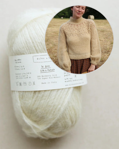Listopera Sweater | mjuk blus i Le Gros Silk & Mohair från Biches & Bûches