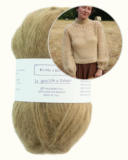 Listopera Sweater | mjuk blus i Le Gros Silk & Mohair från Biches & Bûches