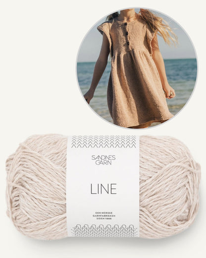 Lola robe enfant | Robe à volants avec Line de Sandnes Garn