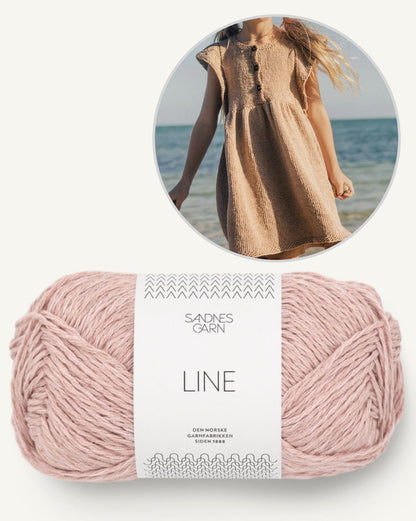 Lola robe enfant | Robe à volants avec Line de Sandnes Garn
